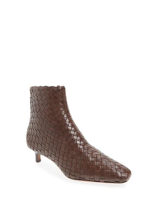 Loeffler Randall Brown Marcella Woven Bootie