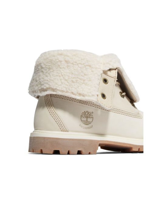 Timberland White 6.5-inch Waterproof Faux Fur Lined Boot