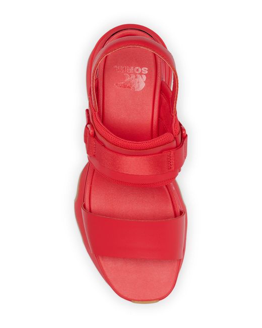 Sorel Red Kinetic Impact Slingback Sandal