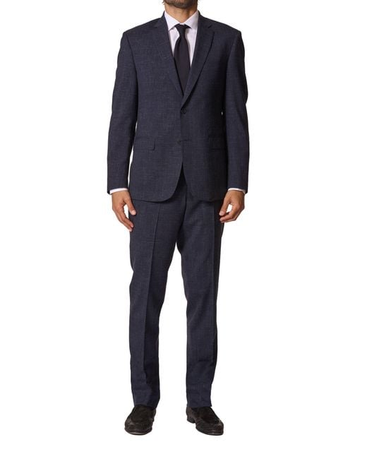 JB Britches Sartorial Classic Fit Wool & Linen Suit in Blue for Men | Lyst