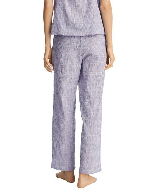 Mango Blue Stripe Stretch Cotton Pajama Pants