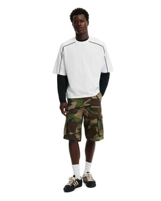 Cotton On White Cropped Fit T-Shirt for men