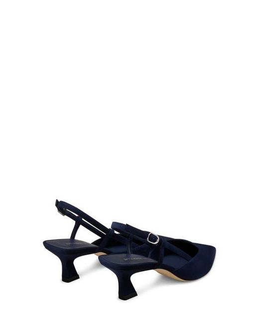 Stuart Weitzman Blue Vinnie 50 Slingback Pump