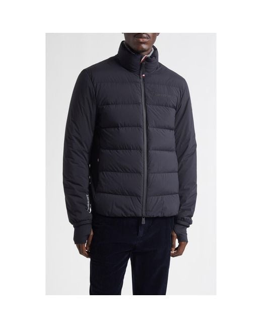 Moncler Black Araripe Mixed Media Down Jacket for men