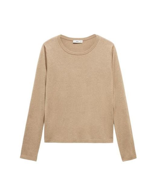 Mango Multicolor Lightweight Crewneck Sweater