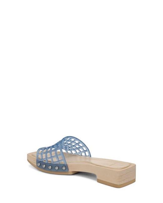 Vince Blue Barb Jelly Slide Sandal