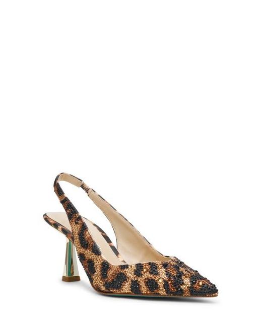 Betsey Johnson Multicolor Clark Slingback Pointed Toe Pump