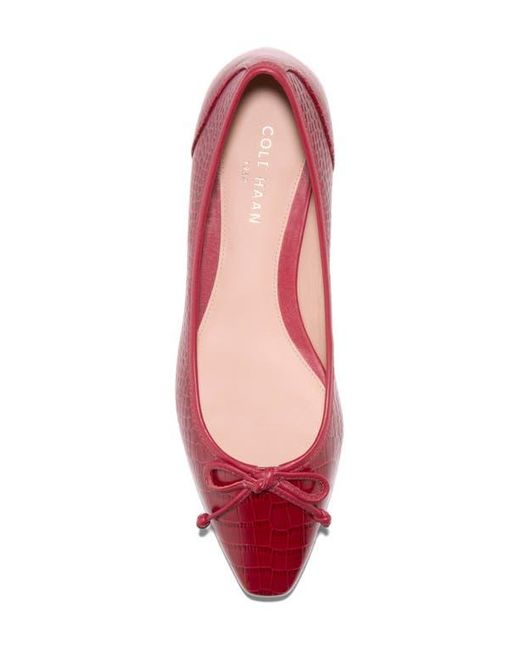 Cole Haan Red Chlea Pointed Toe Ballet Flat