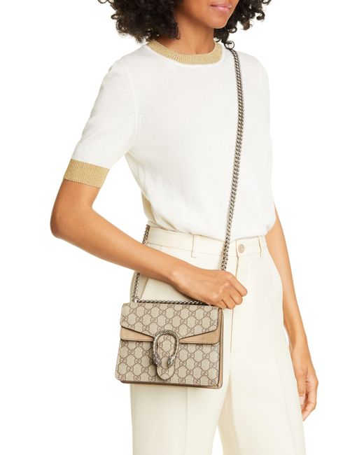 Gucci Canvas Mini Dionysus Gg Supreme Shoulder Bag - Lyst
