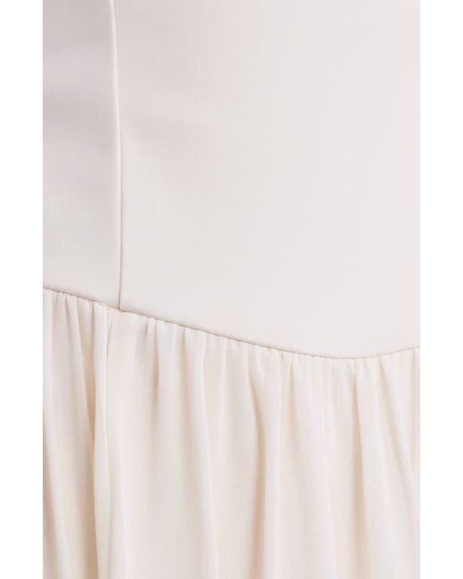 Open Edit Multicolor Mixed Media Side Slit Tank Dress