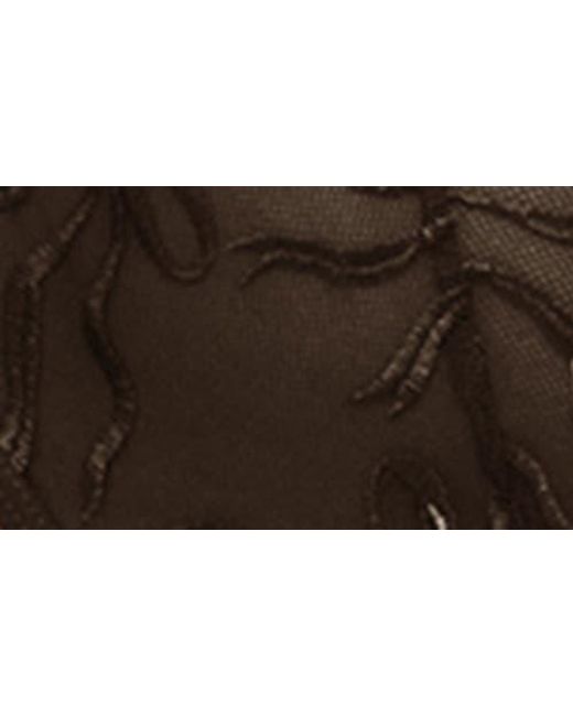 Oh La La Cheri Black Mariah Bow Sheer Mesh Teddy