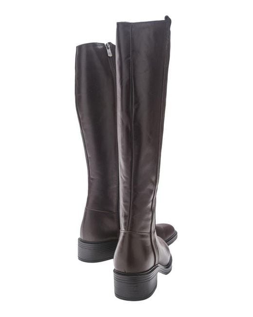 Forever & Always Shoes Brown Acro Leather Boot