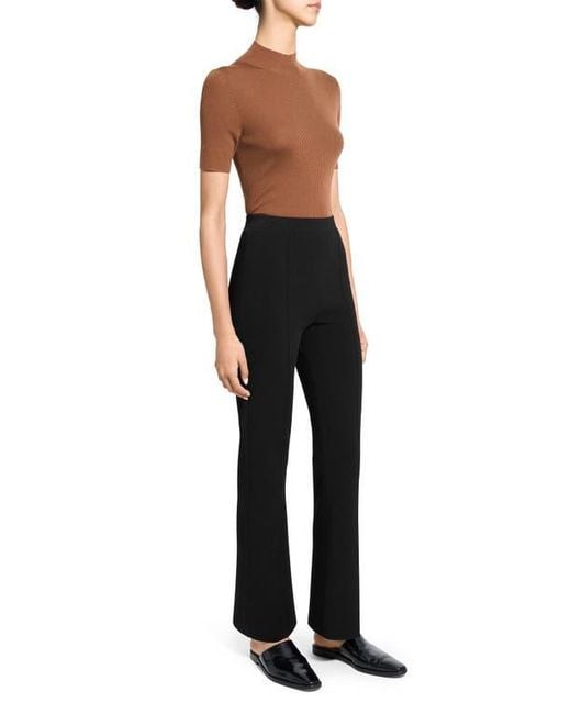 Theory Black Compact Crepe Pants