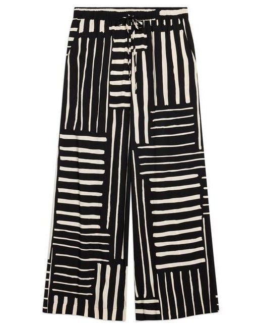 Albaray Black Patchwork Stripe Trouser