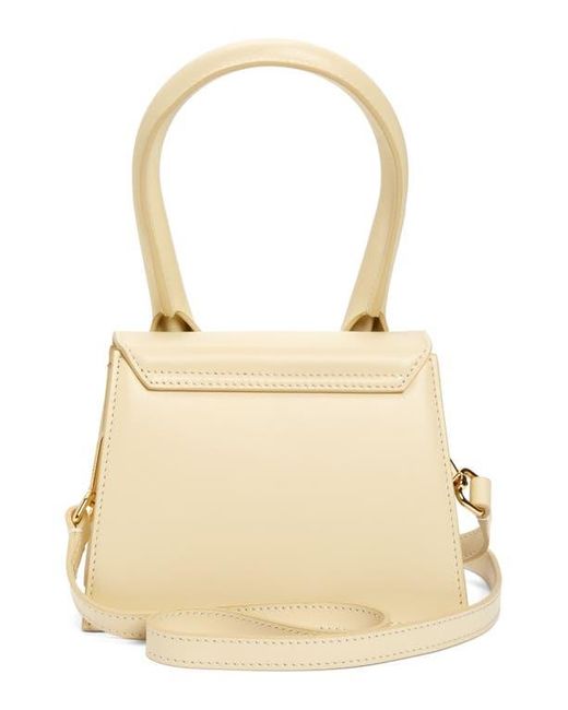 Jacquemus Natural Le Chiquito Moyen Leather Top Handle Bag
