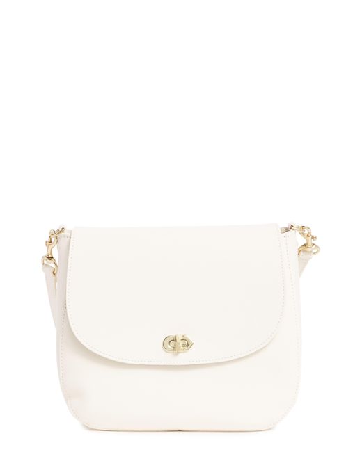 Clare V. Natural Louis Leather Crossbody Bag