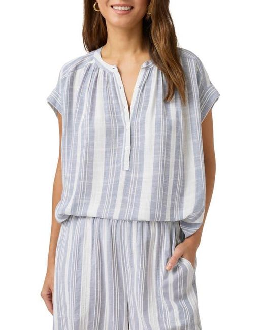 Splendid Blue Raegan Stripe Relaxed Top