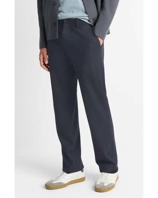 Vince Blue Flat Front Wool Blend Pants for men