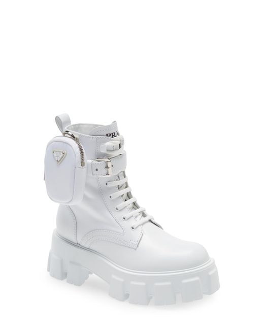 mini bag combat boot prada