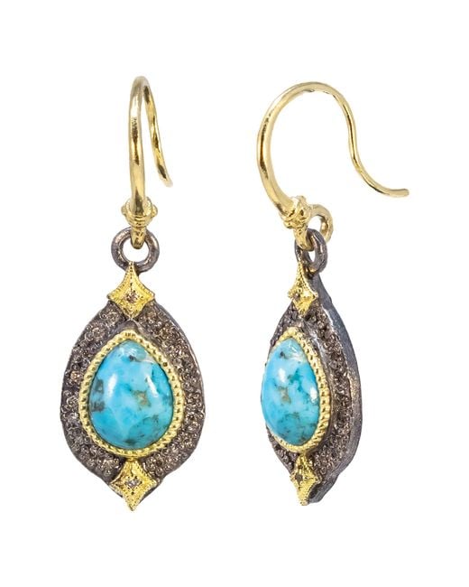 Armenta Blue Drop Earrings