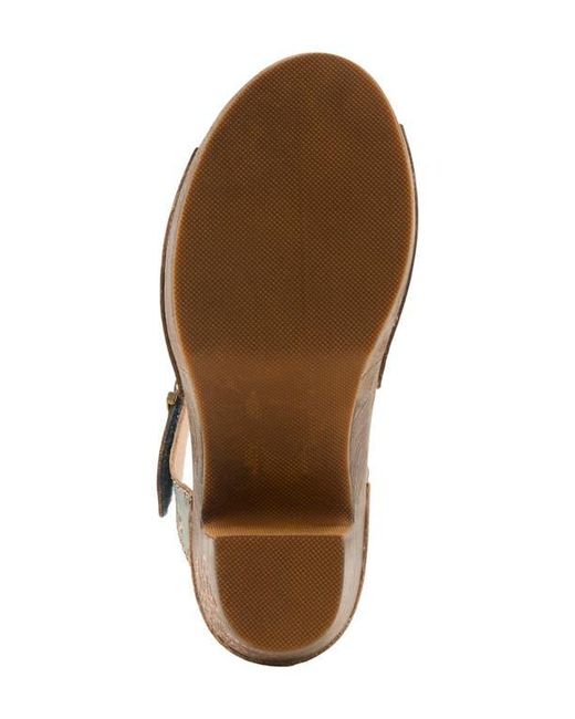 Spring Step Brown Japhette Platform Sandal