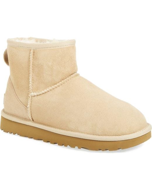 Ugg Natural Ugg Classic Mini Ii Genuine Shearling Lined Boot