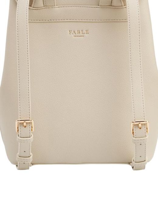 Fable England White Laura Small Backpack