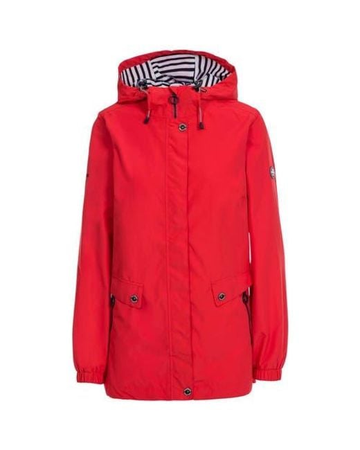 Trespass Red Flourish Waterproof Jacket