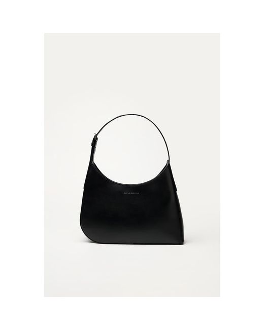 Want Les Essentiels De La Vie Black Arch Smooth Leather Shoulder Bag