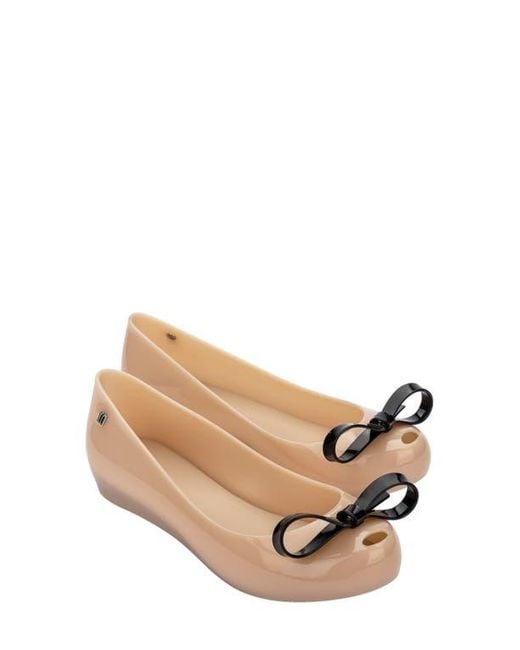 Melissa Ultragirl Bow II Flat - Scarpe Basse Donna Con Fiocco - Tomaia In PVC Morbido E Profumato - Leggere E Versatili - Vestibilità Comoda - 6