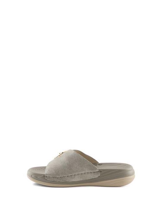 Flexus by Spring Step Gray Brewer Slide Sandal
