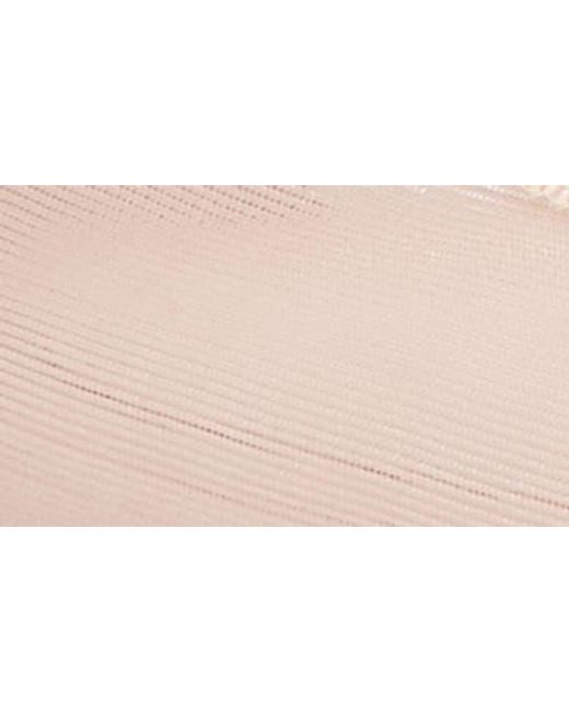 Simone Rocha Pink Embellished Flower Mesh Ballerina Flat