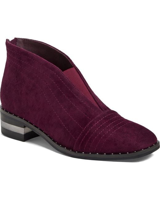 DJANGO & JULIETTE Purple Faradays Back Zip Boot