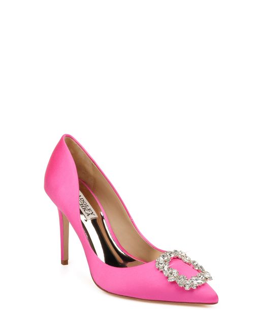 Badgley Mischka Cher Crystal Embellished Pump in Pink | Lyst