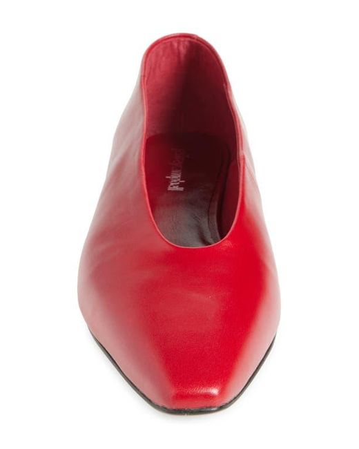 Jeffrey Campbell Red Hinted Pointed Toe Flat