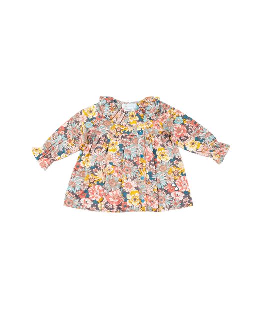 Cuclie Multicolor Fall Floral Blouse