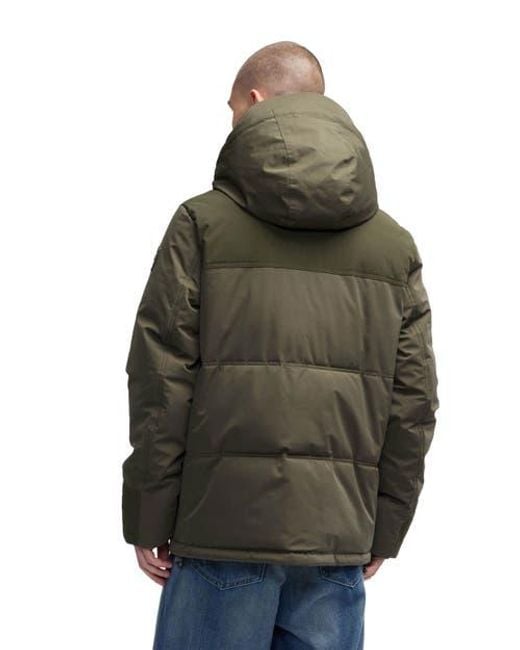 Pajar Green Wiyot Mixed Media Lightweight Jacket for men
