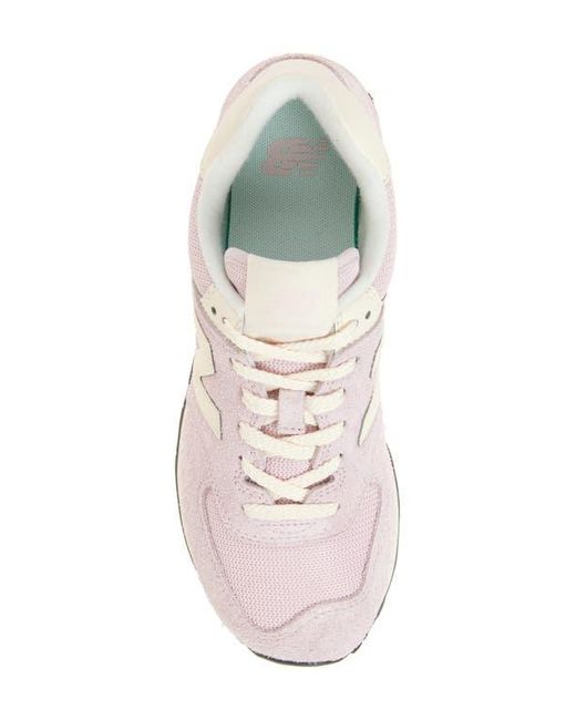 New Balance White 574 Sneaker