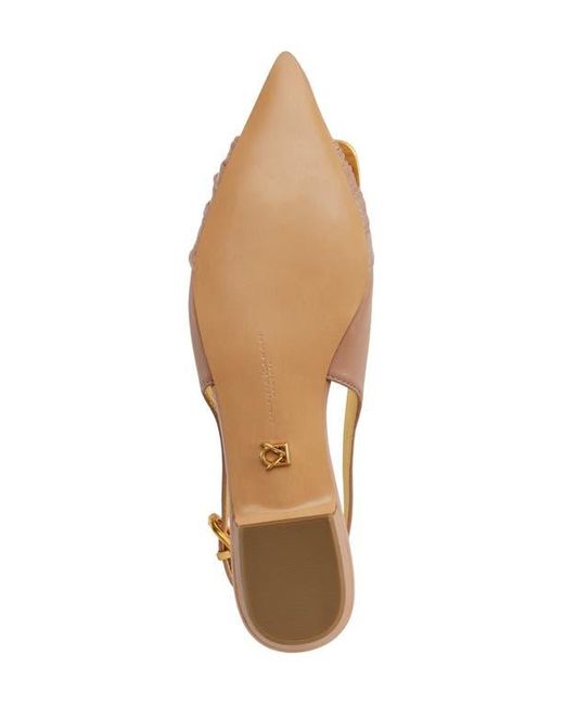 Donna Karan Natural Perilynn Pointed Toe Slingback Flat
