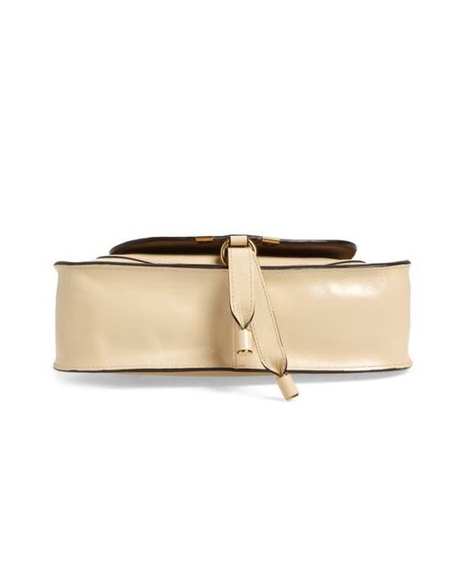 Chloé Natural Small Marcie Leather Satchel