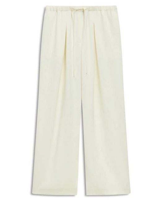 Theory White Drawstring Pants
