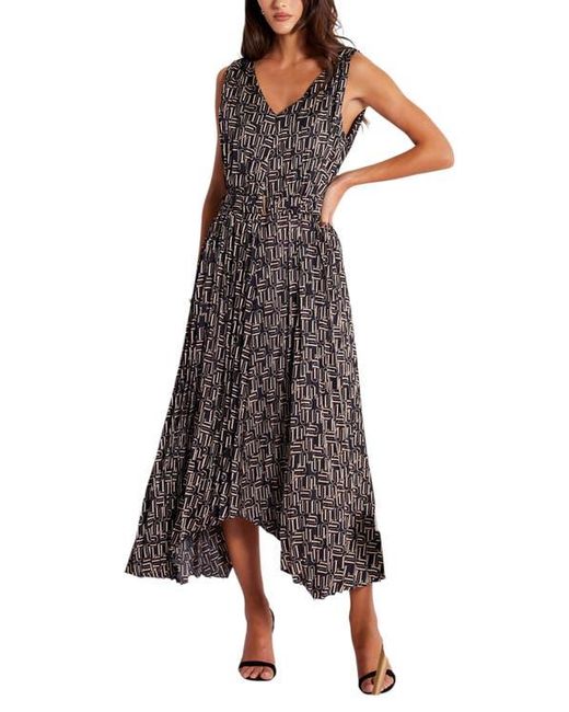 Bishop + Young Brown Highbrow Pleat Dress