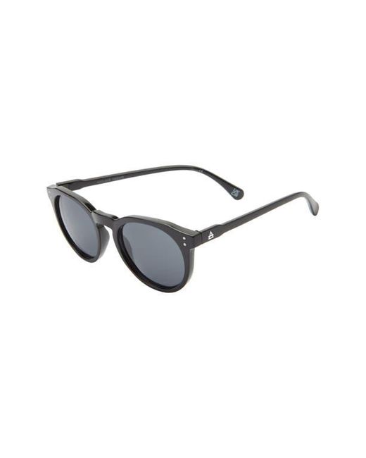 Aire Blue Nucleus 52Mm Round Sunglasses
