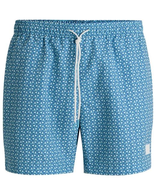 Boss Blue Vibe Swim Trunks for men