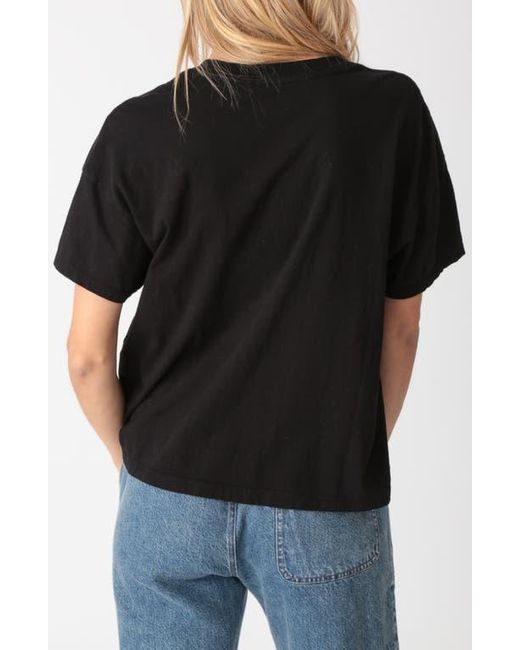 Electric and Rose Black Chase V-Neck Cotton T-Shirt