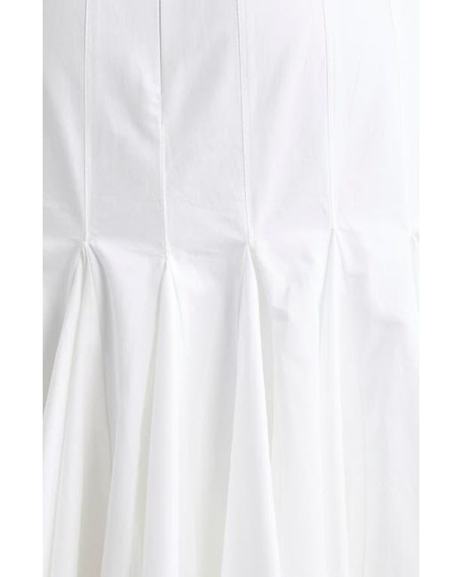Jacquemus La Robe Agave Drop Waist Cotton Poplin Midi Dress
