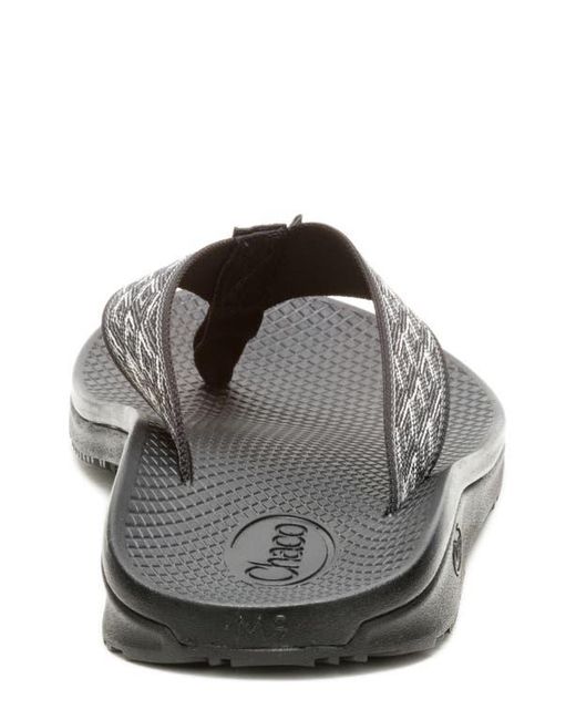 Chaco Gray Classic Leather Flip Flop for men
