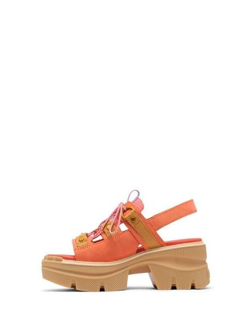 Sorel Red Rein Cb Lace-Up Platform Sandal