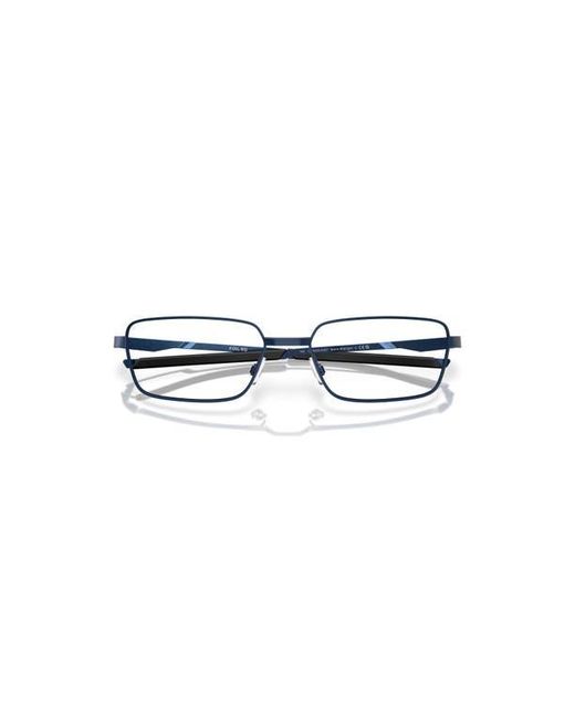Oakley Blue 55Mm Rectangle Optical Glasses for men