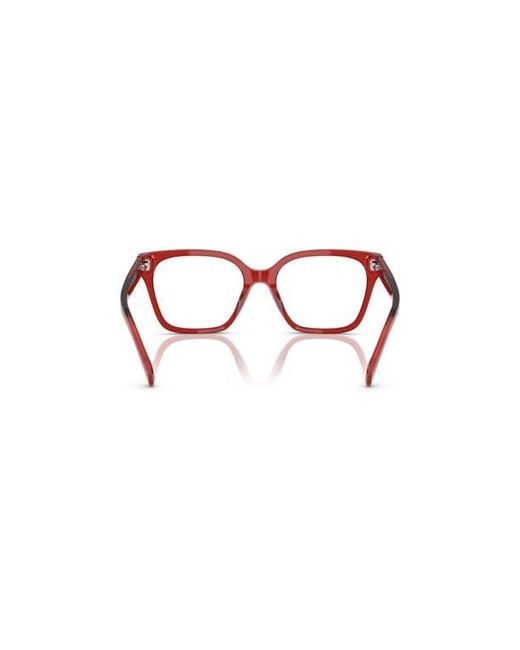 Ralph Red 53Mm Square Optical Glasses
